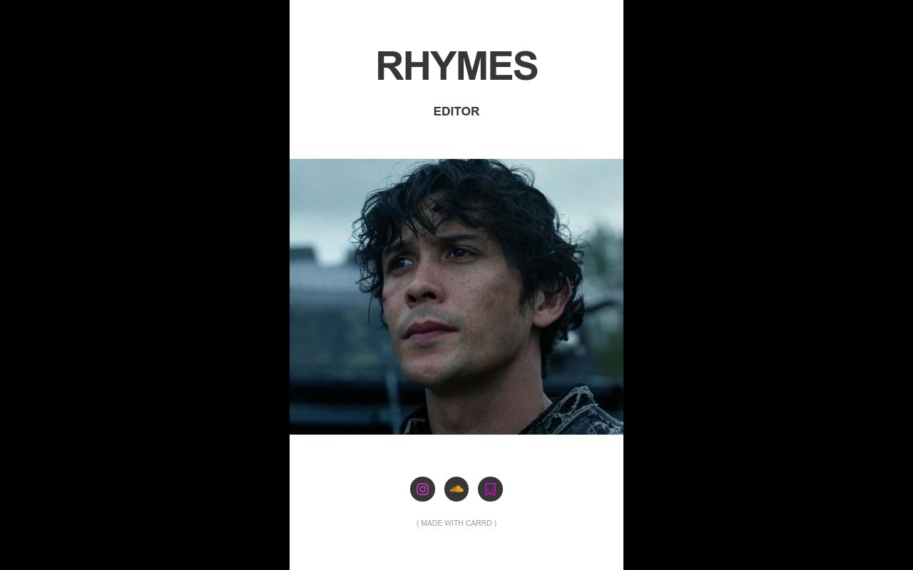 Carrd profile picture for @rhymes